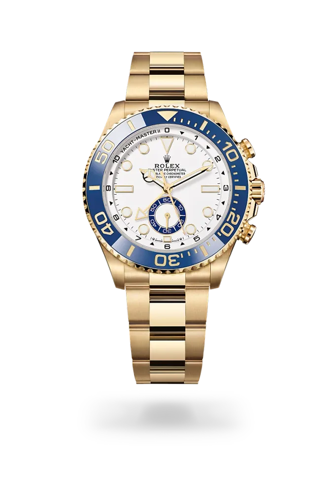 rolex yacht-master-ii in oyster, 44 mm, oro giallo, m126688-0001 - de pascalis gioielli
