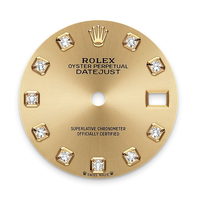 Il quadrante color champagne