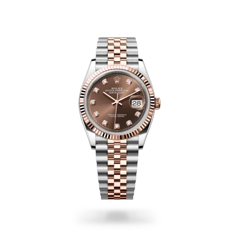 Datejust 36 rolex datejust in acciaio Oystersteel e oro Everose, m126231-0053 - De Pascalis Gioielli