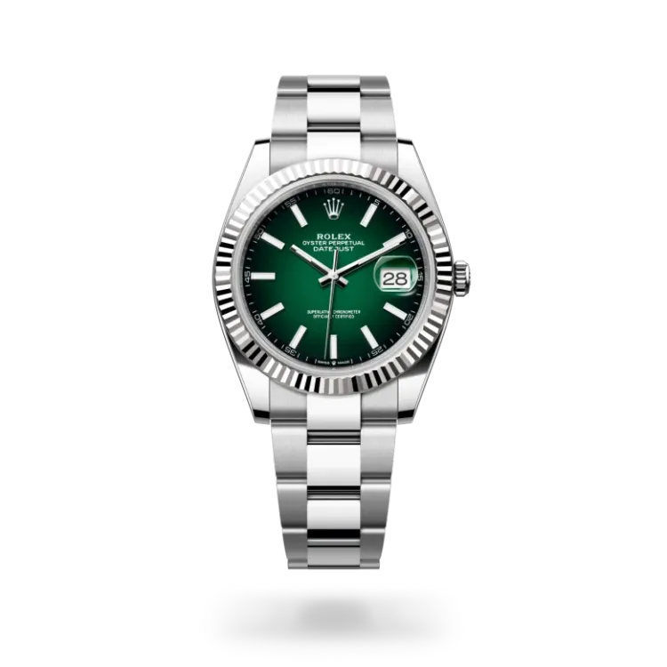 Datejust 41 rolex datejust in acciaio Oystersteel e oro bianco, m126334-0033 - De Pascalis Gioielli