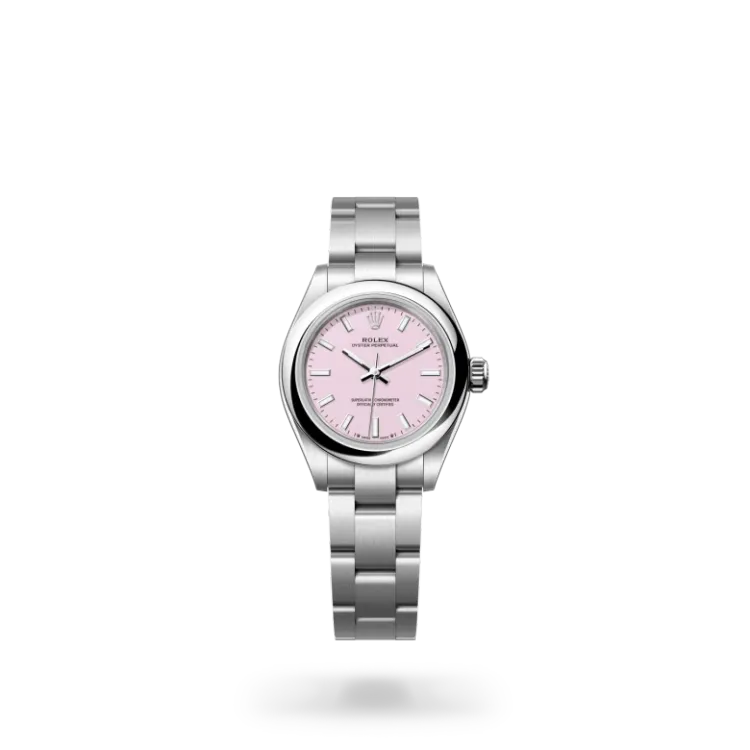 Oyster Perpetual 28 rolex oyster perpetual in acciaio Oystersteel, m276200-0009 - De Pascalis Gioielli